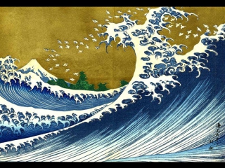 palettes / palettes (2) imminent threat: wave. hokusai (1999)